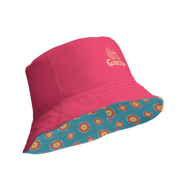 Stylish bucket hat with colorful pattern