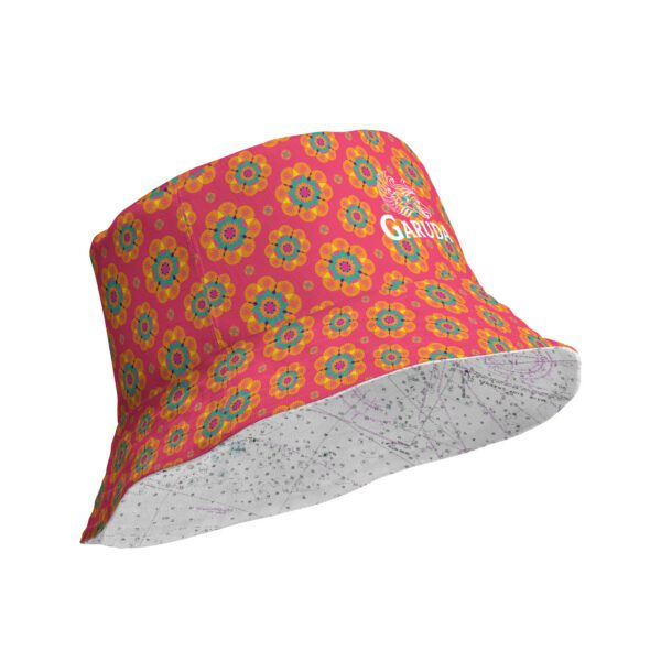 Red Mandala Reversible Bucket Hat